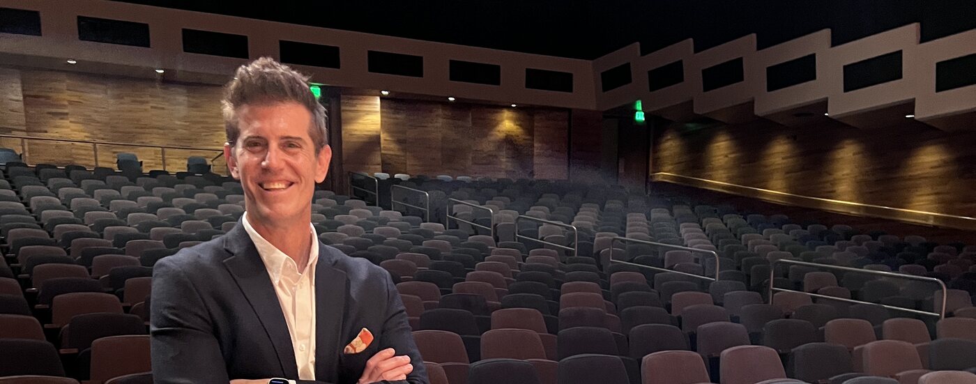 Daniel in a theater